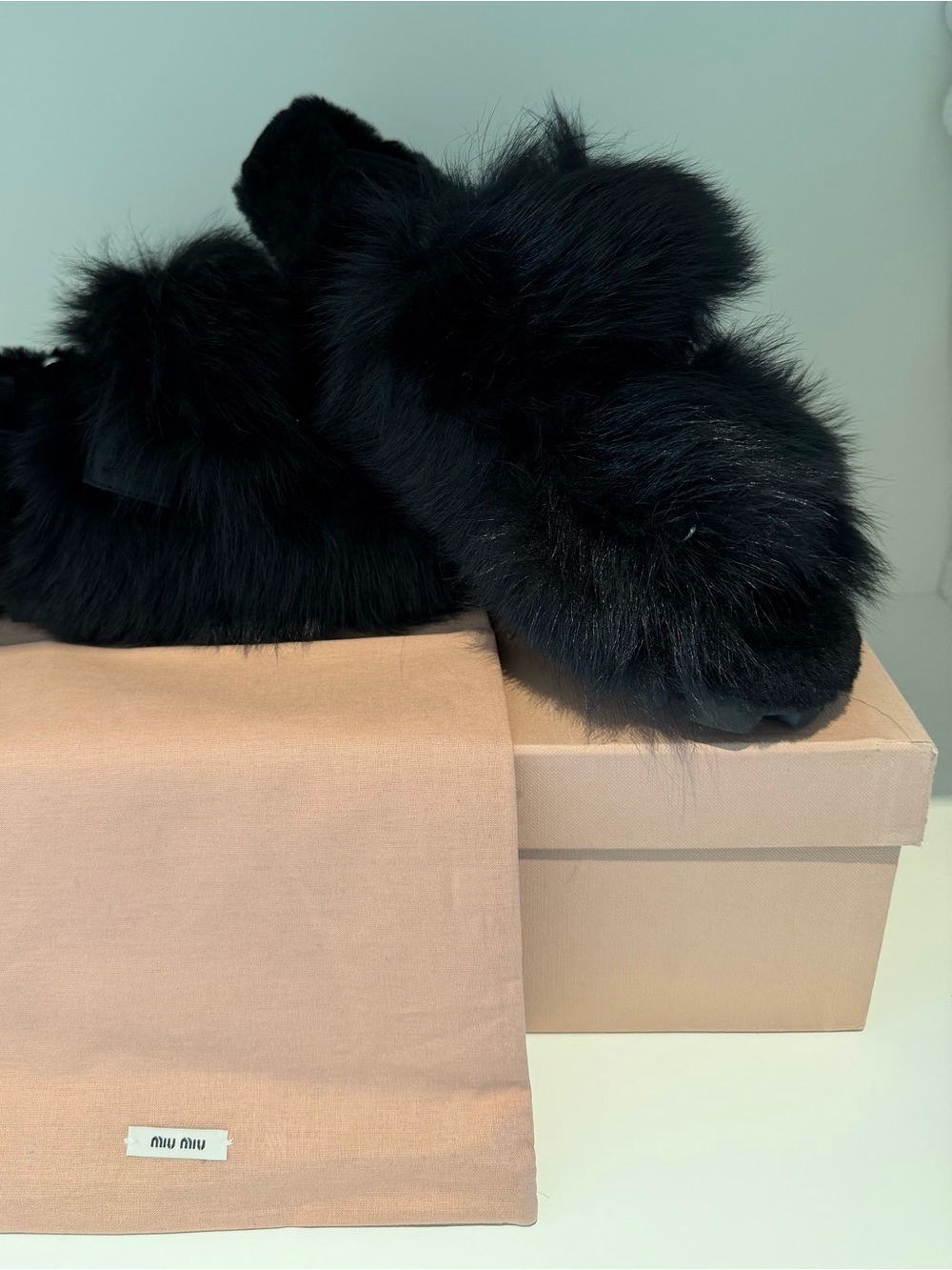 Miu Miu Black Calzature Donna shoes (Montone) NEW!